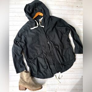 Monki round hem cotton jacket